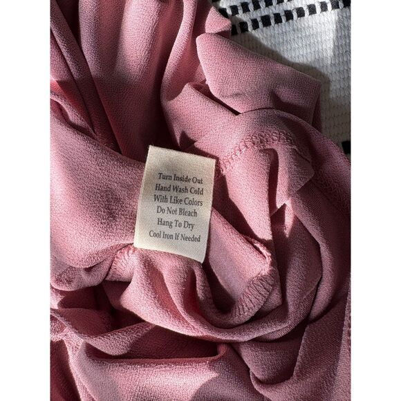 flower & feather NWT Size Medium blouse top collared boho - Picture 4 of 6